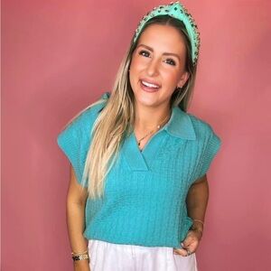 Green sweater new without tags